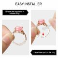 12Pcs 6-Sizes Multipurpose Invisible Clear Ring Size Adjusters Silicone Loose Rings Reducers Non-silp Ring Guard Spacers Rings Jewelry Tools. 