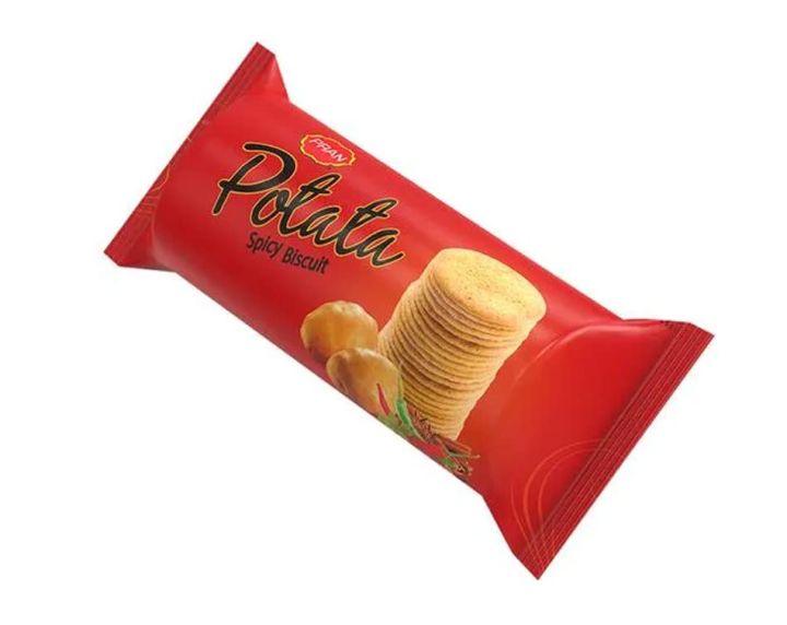 Pran Potata Spicy Flavoured Biscuit original imported - 75Gm Each Pack