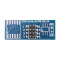 2X SOIC8 SOP8 Flash Chip IC Test Clips Socket Adapter Programmer BIOS/24/25/93. 
