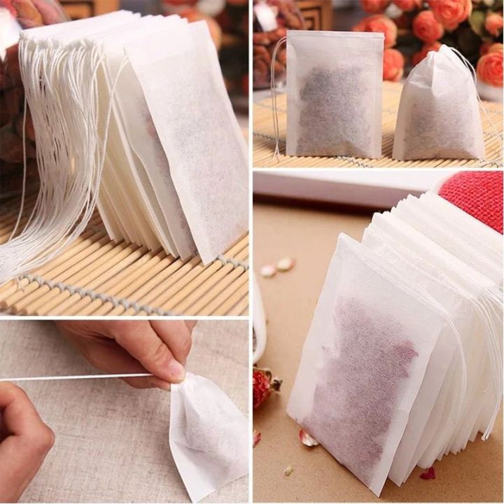 100Pcs/Lot Bags Tea Bags Infuser With String Heal Seal 5 x 7 cm Sachet Filter Bag