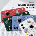 AMORVOR for Huawei Y7P Back Cover Cartoon Cute Astronaut Side design Soft Case Liquid Silicone Phone Cases. 