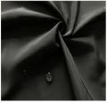 Taffeta fabric for tent, tarpaulin tafata fabric black - silver coating. 