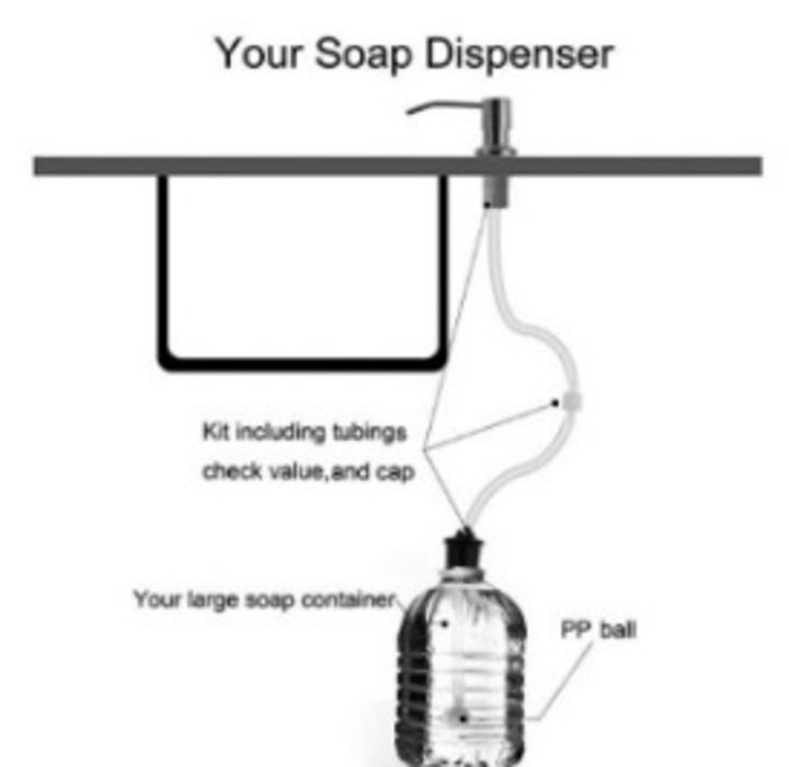 Sleek%20Kitchen%20Sink%20Soap%20Dispenser%20-%20350ml%20Capacity%20or%204ft%20Tube,%20Matte%20Black%20&%20Satin%20Matt%20Stainless%20Steel%20Finish%20-%20Image%205
