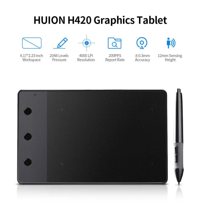 HXSJ%20Huion%20H420%20Professional%20Graphics%20Drawing%20Tablet%20With%203%20Shortcut%20Keys%202048%20Levels%20Pressure%20Sensitivity%204000Lpi%20Pen%20Resolution%20-%20Image%205
