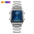 SKMEI Sports Quartz Stainless Steel Dual Display Chrono Waterproof Watch for Men 1220. 