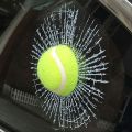 3D Ball Hits Car Window Glass Broken Sticker Car Creative Baseball Football Tennis Style Auto Window Windshield Decals. 