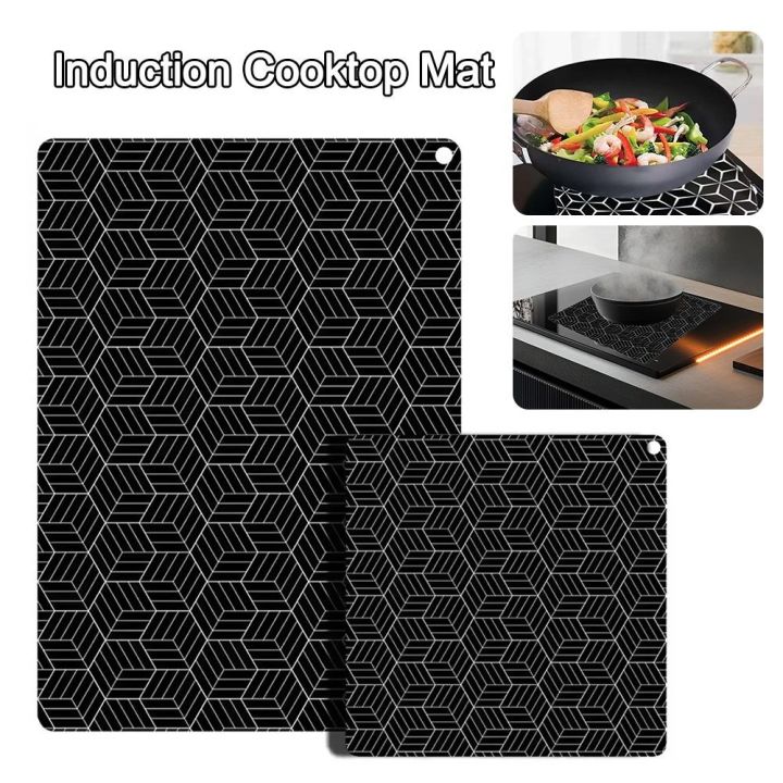 Induction Pad Kitchen Accessories Silicone Induction Cooktop Mat Fireproof Protection ...