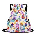 Summer Travel Backpack Children's Backpack Lightweight Waterproof Drawstring Bag Oxford Fabric Drawstring Bag Pink Bag Cute. 
