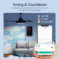 Tuya Smart Fan Light Switch Touch Wall Panel Voice Timer Control APP Remote Control Work for Home Easy to Use B. 