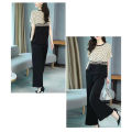 Yfashion 2 Pcs Women Outfits Polka Dot Printing Stitching Short Sleeve T-shirt Long Wide Leg Pants Fashion Casual Sportswear Suit \u989c\u8272. 