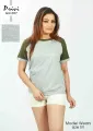 Privi Fashion Grey Marl T-Shirt for Women. 