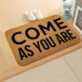 Retro Letters Door Mat 40*60cm Indoor Hallway Balcony Mats Velvet Anti-slip Rug Living Room Bathroom Carpet-40cmx60cm. 