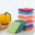 12pcs Random Color Sponge, Scrubber, Multi-functional Cleaning Sponge, For Kitchen And Dish Washing. 