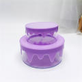 Transparent Jewelry container Delicate Double layers Storage box cake shape for Home organization Jewelry storage Children's. 