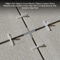 【Miga Plaza】100pcs Tile Spacer Cross Plastic Tiling Ceramic Tilers Plumbers Reuseable Cross Clips Tile Leveling System Tile Locator Gap Tool. 