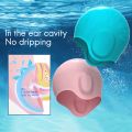 Unisex Kids Swimming Cap 3D Ear Protection Silicone Swimming Cap Waterproof Durable Swim Cap for Kids Boys and Girls 2. 