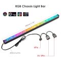 【EleganceWorld】28cm 4 Pin + 5V ARGB Connector Diamond Lens Argb LED PC Chassis Decorative Light Bar For Desktop PC Computer Case Decor. 