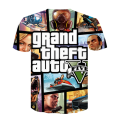 2022 New Grand Theft Auto Game GTA 5 Boys Summer T Shirts Cool GTA5 TShirt Colorful 3D Print T-shirt Tee Shirt Funny Tops. 