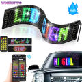 Flexible LED Car Sign Bluetooth App Control,Car Led Panel LED Matrix Pixel Panel, USB 5V Scrolling Bright Advertising LED Signs. 