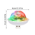 E27 Mini Rotating Magic Ball Light Rgb Projection Lamp Party Dj Disco Ball Light For Home Party Ktv Bar Stage Wedding Lighting. 
