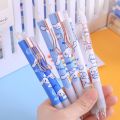 Kawaii Cute Press Pen Cartoon Blue Big-Eared Dog 0.5mm Black Ink Gel Pens Pens Student Writting Stationery Office School Supplies. 