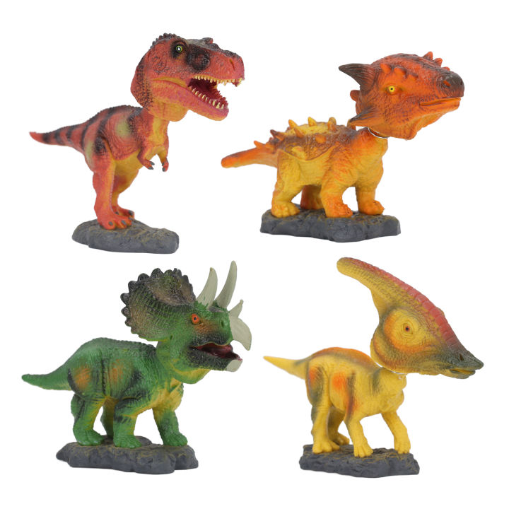 Dinosaur%20Toy%20Set%204pcs%20Shaking%20Head%20Dinosaur%20Toy%20Realistic%20for%20Kids%20-%20Image%204