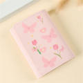 Pink Women Wallet Student Large Capacity Floral Card Holder Bow Tri-Fold Coin Purse for Girls Students Use School Gift. 