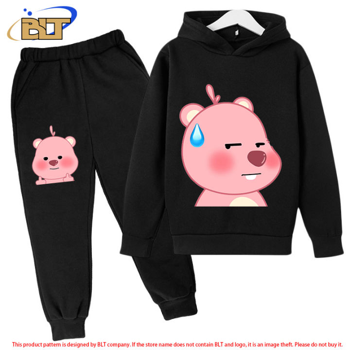 Cute%20loopy%20children's%20clothing%20plus%20velvet%20hoodie%20suit%20kids%20sports%20sweatshirt%20pants%202-piece%20suit%20for%20boys%20and%20girls%20-%20Image%203