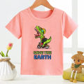 Summer New Children's Clothing Dinosaur Cartoon Print Children Boy Boy T-shirt Short Sleeve Round Neck Casual Tops Clothes Tee. 