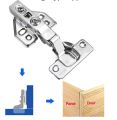 Pantry Cabinet Hinges, Soft Close Wardrobe Door Hinges, 110 Degree Kitchen Cupboard Hinges with Screws, Standard Mechanism Hydraulic Hinges Full Overlay Straight Arm. 