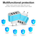 3USB Candy Mobile Phone Tablet Charger 3.1A Fast Charging head Smart Multi-Port USB Travel Quick Fast Charger D-1-19-AB-EU/US 295 L. 