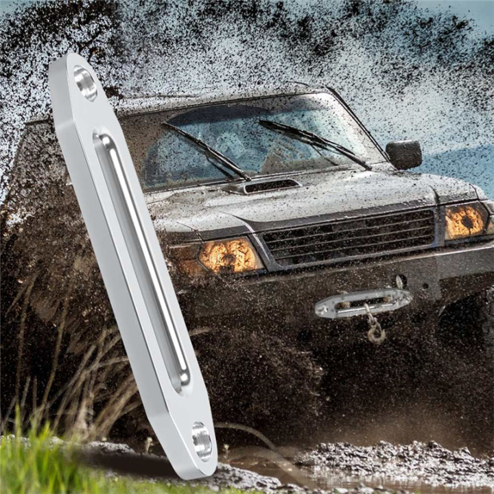 6 Inch 12000 Winch Rope Guide Hawse Aluminum Fairlead Off Road 4WD Rope ...