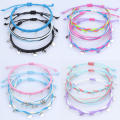 Bohemian Bracelet Fashion Accessory 3pcs Set Adjustable Wax Thread Bracelet Surf Style Sequin Detail Braided Anklet for Beachwear Surfing Accessory Teen Girls Jewelry Gift Vacation Fashion. 
