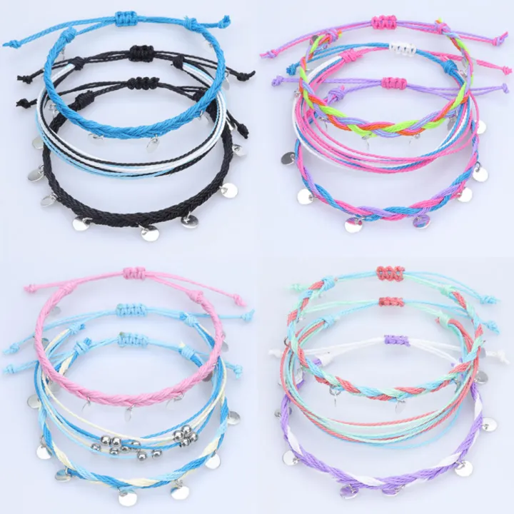 Bohemian%20Bracelet%20Fashion%20Accessory%203pcs%20Set%20Adjustable%20Wax%20Thread%20Bracelet%20Surf%20Style%20Sequin%20Detail%20Braided%20Anklet%20for%20Beachwear%20Surfing%20Accessory%20Teen%20Girls%20Jewelry%20Gift%20Vacation%20Fashion%20-%20Image%203