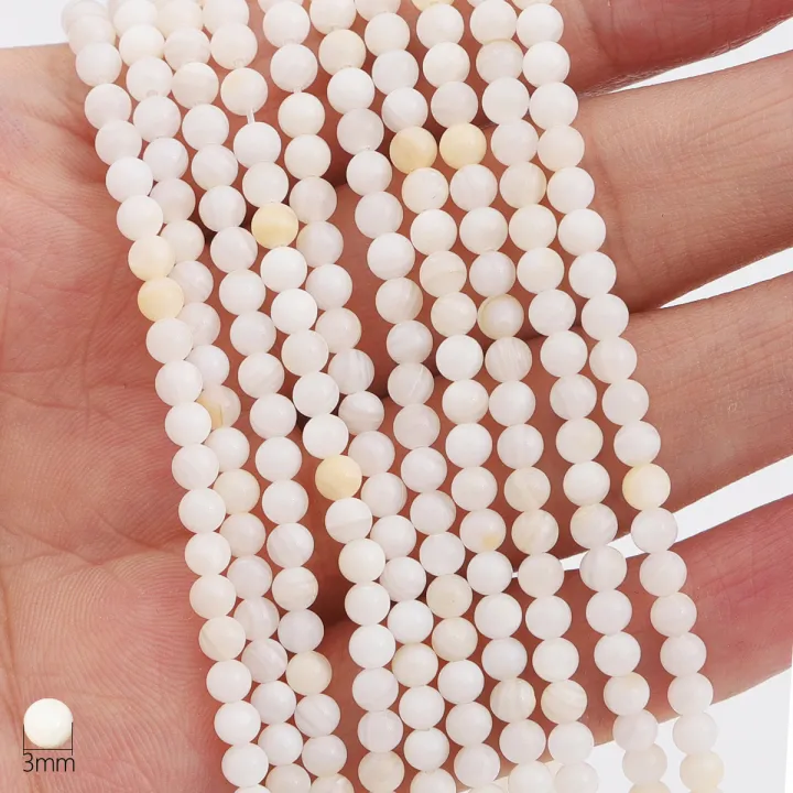 3/4/6mm%20Natural%20White%20Shell%20Beads%20Mother%20Of%20Pearl%20Loose%20Round%20Beads%20For%20Necklace%20Bracelet%20Earring%20DIY%20Jewelry%20Making%2015''%2038cm/Strand%20-%20Image%204