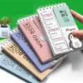 80 Pages Binder Ring Flipping Flash Card DIY Combinable Study Cards Mini Lined Memo Pad DIY Bookmark Blank Index Cards. 