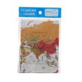 Passport Protective Case World Map Travel Abroad PC901E. 