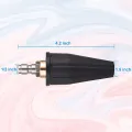 Pressure Washer Tips Turbo Nozzle, Rotating Pressure Washer Nozzle with 1/4 inch Quick Connect 2000 PSI, Orifice 2.5. 
