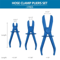3PCS Hose Pinch Off Pliers, Line Clamp Pliers Set for Flexible Hoses, Gas Lines, Radiator, Brake, Coolant Durable. 