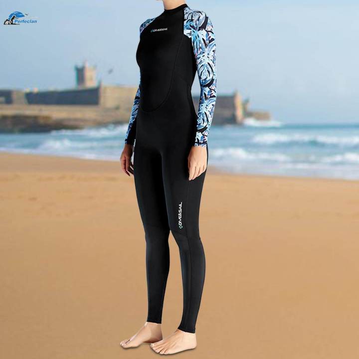 Women%20Wetsuit%20Scuba%20Diving%20Suit%20Cold%20Feel,%20Back%20Zip%20Dive%20Skins%20Wet%20Suit%20Swimsuit%20S%20Black%20-%20Image%204