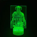 The Elder Scrolls V Skyrim Game Figure 3d Led Lava Lamp Touch Usb Night Lights Bed Room Table Desk Decoration. 