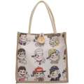 Carrying a linen handbag at work women's 2024 new fashionable lunch box bento bag ins canvas bag. 