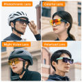 New style WEST BIKING Photochromic Cycling Glasses Sports Sunglasses Men Fit Over Myopia MTB Road Cycling Eyewear Fishing Driving Goggles. 