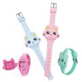 Fashion Kids Watch Cute Cat Shape LED Digital Watches for Girls Boys BPA Free Band Clamshell Design Children Wristwatch. 