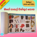 My School Picture Book - Cut & Paste Grade 1-5 kids Sinhala Tamil English children. 