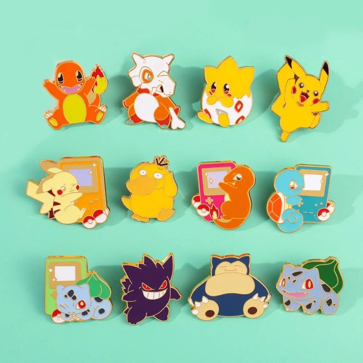 Cartoon Pokemon Enamel Pin Badge Custom Brooches Lapel Pin Jeans Shirt