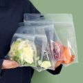 1PC PET Fresh Bag Silicone Food Storage Containers Leakproof Reusable Stand Up Ziplock Bags Kitchen Food Organizer. 