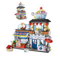 LOZ mini Blocks Building Toys DIY Bricks Puzzle Gift Japanese Snack Bar Home Decor 1218 1219. 