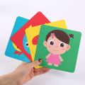Montessori Baby Visual Stimulation Card Black White High Contrast Flash Cards for Kids Educational Sensory Book Baby Flashcard. 