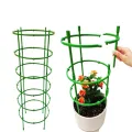 3 Set Durable Green Plant Support Pile Half Round Removable Climbing Vines Stake Easy to Use Flower Ring Support Rack. 